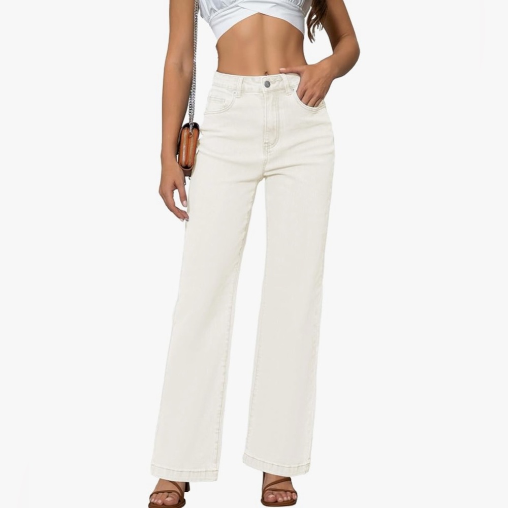 Women's Cream Ettelo Jeans